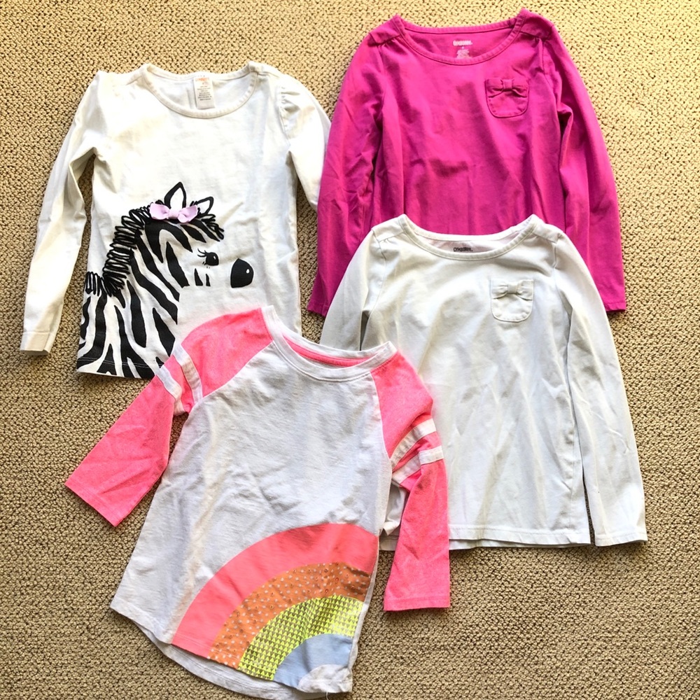 Gymboree Girl’s SZ 6 Long Sleeve Shirt Bundle Tops